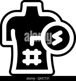 Coronavirus Symptome Bauchschmerzen . Stock Vektor