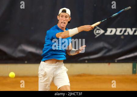 Verona, Italien. 17.. Juli 2022. Tennis Club Scaligero - Verona, Verona, Italien, 17. Juli 2022, Francesco Maestrelli während der ATP Challenger Tour - Finale zwischen Francesco Maestrelli und Pedro Cachin - Tennis Internationals Credit: Live Media Publishing Group/Alamy Live News Stockfoto