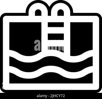 Swimmingpool des Hotels. Stock Vektor