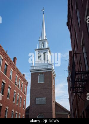 Die Old North Church Boston Massachusetts Stockfoto