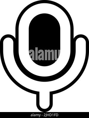 Multimedia-ui-Mikrofon . Stock Vektor