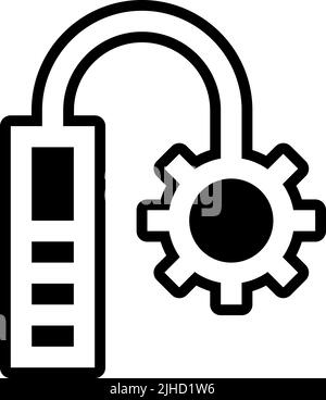 Ninja kusarigama . Stock Vektor