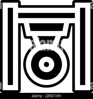 Ninja gong . Stock Vektor