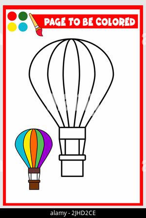 Bild für Kinder. Luftballon Stock Vektor