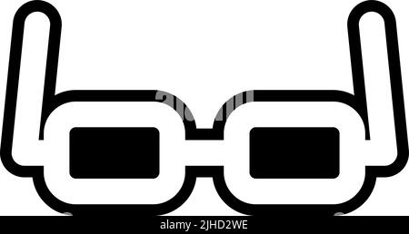 Outfit Brille . Stock Vektor