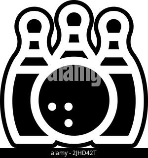 Sportgeräte Bowling . Stock Vektor