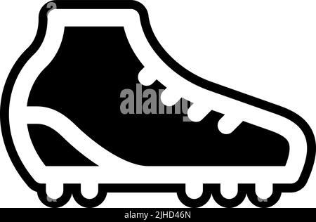 Sportausrüstung Fußballschuhe . Stock Vektor