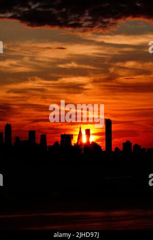 NYC-Sunrise Stockfoto