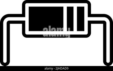 Elektronik Komponenten Diode . Stock Vektor