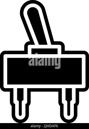 Elektronik-Komponenten Schalter . Stock Vektor