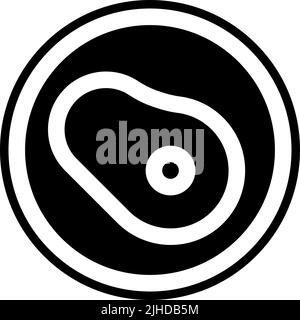 Steak wird gekocht. Stock Vektor