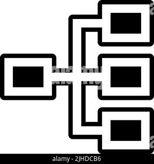 Hierarchie der Benutzeroberfläche . Stock Vektor
