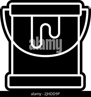 Künstlerischer Farbkübel . Stock Vektor