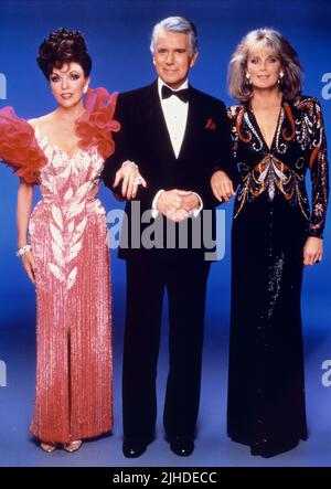 JOAN COLLINS, JOHN FORSYTHE, LINDA EVANS, Dynastie, 1981 Stockfoto