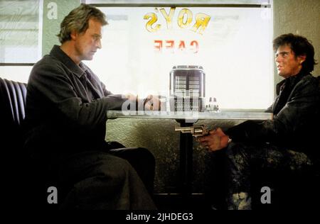 RUTGER HAUER, C. THOMAS HOWELL, die HITCHER, 1986 Stockfoto