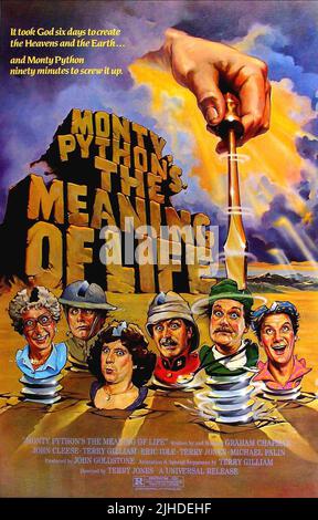 FILMPLAKAT, MONTY PYTHON'S THE MEAN OF LIFE, 1983 Stockfoto