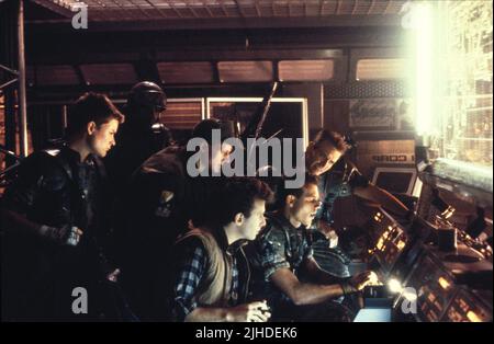 JENETTE GOLDSTEIN, AL MATTHEWS, WILLIAM HOPE, PAUL REISER, BILL PAXTON, MICHAEL BIEHN, ALIENS, 1986 Stockfoto