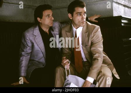 JOE PESCI, Ray Liotta, GOODFELLAS, 1990 Stockfoto