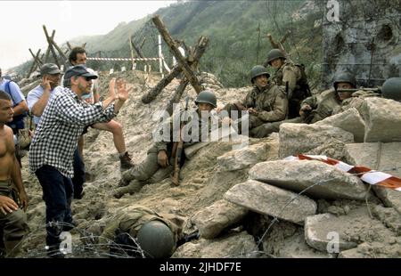 STEVEN SPIELBERG, VIN DIESEL, Barry Pepper, Adam Goldberg, Tom Sizemore, Saving Private Ryan, 1998 Stockfoto