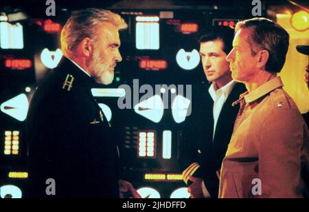 SEAN CONNERY, Alec Baldwin, Scott Glenn, DIE JAGD AUF ROTER OKTOBER, 1990 Stockfoto