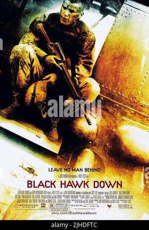 JOSH HARTNET-POSTER, SCHWARZER HAWK DOWN, 2001 Stockfoto