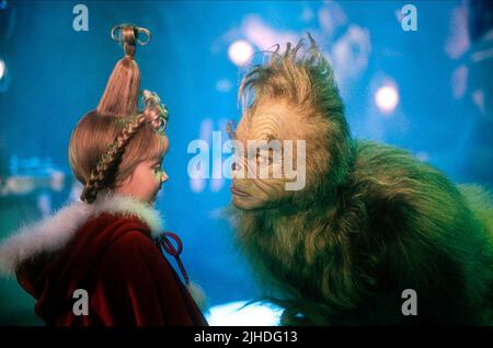 TAYLOR MOMSEN, JIM CARREY, Wie der Grinch Weihnachten gestohlen hat, 2000 Stockfoto