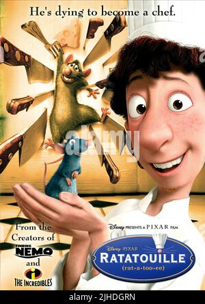 REMY, LINGUINI, Plakat, RATATOUILLE, 2007 Stockfoto