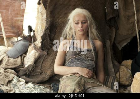 EMILIA CLARKE, Spiel der Throne, 2011 Stockfoto