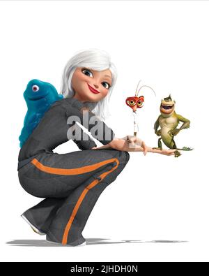 B.O.B., GINORMICA, DR. COCKROACH Ph.D, die fehlende Verbindung, Monster vs. ALIENS, 2009 Stockfoto