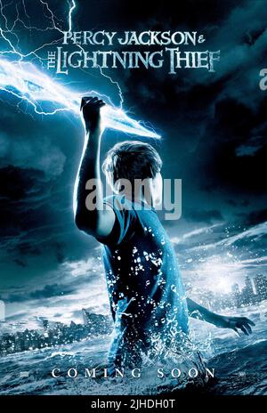 LOGAN LERMAN, Plakat, Percy Jackson und die Götter: Das BLITZSCHNELLE DIEB, 2010 Stockfoto