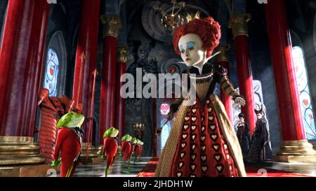 HELENA Bonham Carter, Alice im Wunderland, 2010 Stockfoto