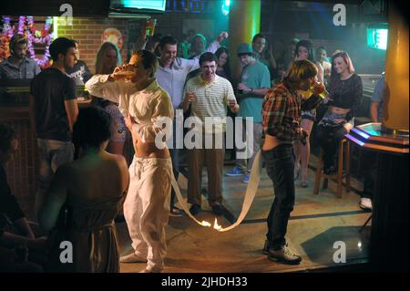 JOE THOMAS, BLAKE HARRISON, SIMON VOGEL, JAMES BUCKLEY, der INBETWEENERS FILM, 2011 Stockfoto