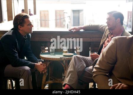 LEONARDO DICAPRIO, Tom Hardy, Gründung, 2010 Stockfoto