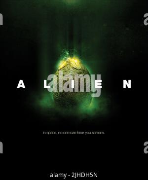 ALIEN Ei POSTER, Alien, 1979 Stockfoto