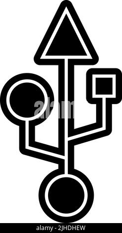 Computer usb-Anschluss . Stock Vektor