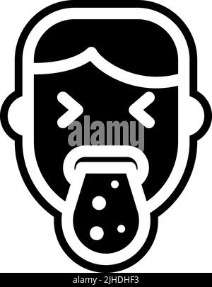 Allergien Erbrechen . Stock Vektor