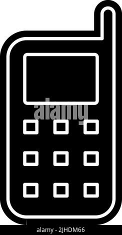 Computer altes Telefon . Stock Vektor