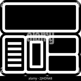 Foto Bearbeitung Layout . Stock Vektor