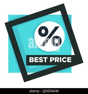 Sale Bester Preis isoliert Icon Wochenende Verkauf und Rabatt Stock Vektor