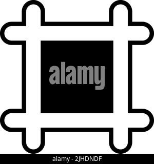 Allgemeine Benutzeroberfläche Zuschneiden . Stock Vektor