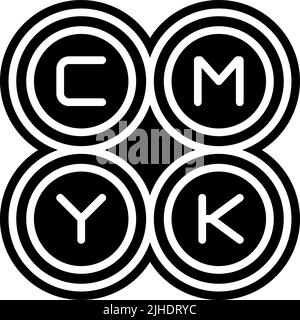 cmycmy wird gedruckt. Stock Vektor