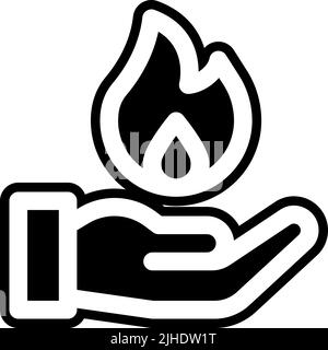 Superhelden Feuer . Stock Vektor