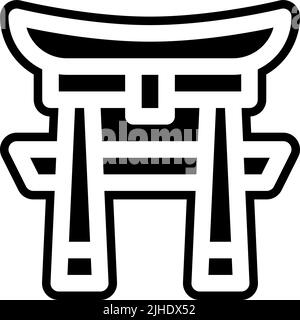 Tempel Torii . Stock Vektor