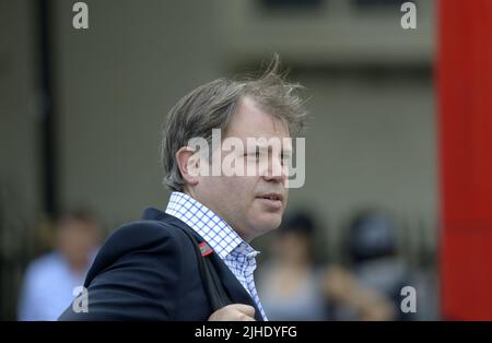 Edward Argar MP (Con: Charnwood) in Westminster, Juli 2022 Stockfoto