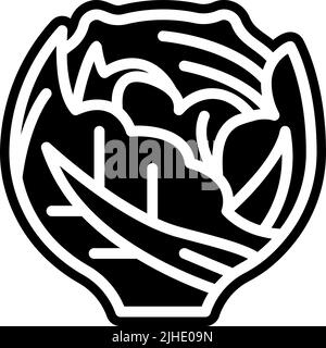 Gemüse und Salatkohl . Stock Vektor