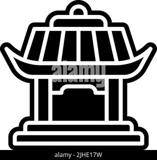Tempel Schrein. Stock Vektor