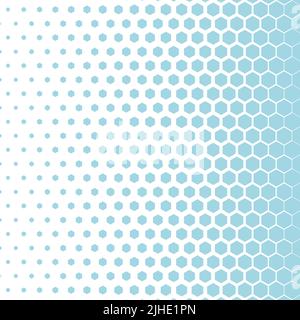 Abstrakter sechseckiger Halbtonhintergrund. Vektorgrafik Stock Vektor