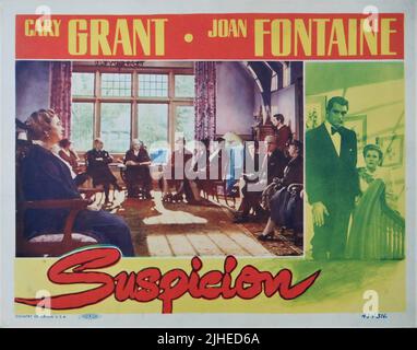 Dame MAY WHITTY JOAN FONTAINE und CARY GEWÄHREN VERDACHT 1941 Regisseur ALFRED HITCHCOCK Drehbuch Samson Raphaelson Joan Harrison und Alma Reville RKO Radio Pictures Stockfoto