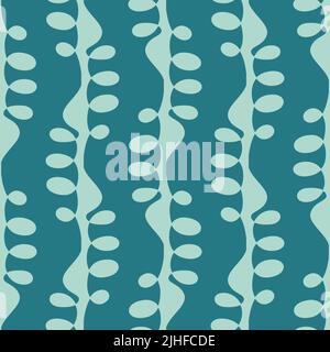 Florale nahtlose Muster grün türkis abstrakten Hintergrund für Design Stock Vektor