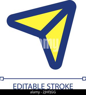 Teilen Post Pixel Perfect RGB Farbe ui-Symbol Stock Vektor